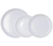 Vajilla moana bidasoa 12 piezas 4 servicios cerámica gris