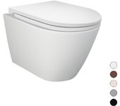 Wc de pared feeling rimless con fijación oculta gris mate mate