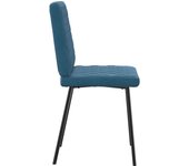 Pack 6 uds sillas de comedor | silla de cocina terciopelo azul cfw94899