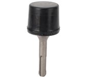 Martillo eléctrico de goma con vástago redondo, accesorio para taladrar suelos de baldosas de cerámica