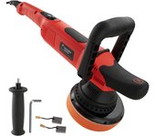 Tectake conjunto de máquina pulidora excéntrica de 3 piezas 810 w y 1650 - 4800 rpm
