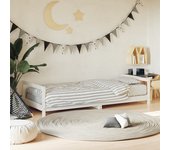 Estructura de cama infantil blanca 90x190 cm madera maciza de pino