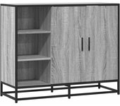 Aparador | aparador de comedor | armario de cocina de madera de ingeniería gris sonoma 92x35x76 cm cfw168069