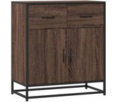 Aparador | aparador de comedor | armario de cocina madera ingeniería roble marrón 68x35x76 cm cfw77287