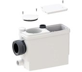 Caja trituradora sanipack ideal para todos los modelos de inodoros suspendidos y de suelo