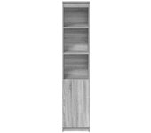 Aparador | aparador de comedor | armario de cocina gris sonoma 37,5x35x180 cm madera de ingeniería cfw46410