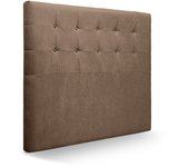 Cabecero zurich cabecero de cama tapizado para camas de 90 (100 x 120 cm) tela marron sueños zzz