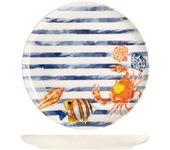 H&h plato llano playa de gres decorado cm 26,5