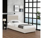 Cama tapizada juva con somier abatible 90x200cm - beige corium
