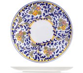 H&h plato redondo de porcelana decorada de florencia cm 32