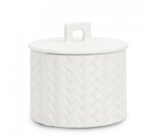 3x tapa de cuerda blanca d.14,5x14h cerámica