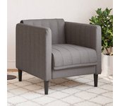Sillón de tela topo