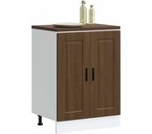 Maison exclusive - mueble bajo de cocina porto roble marrón madera reconstituida
