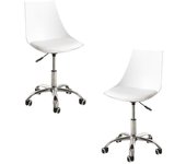 Pack 2 sillas blok office - blanco