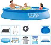 Paquete de piscina - intex - alrededor - 305x305x61 cm + accesorios a495