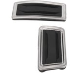 2 piezas de pedales de freno y acelerador, reposapiés de aleación de aluminio, reemplazo de modificación para cadillac xt5 2017-2019