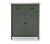 Mueble auxiliar 2 puertas 1 cajón mariana acabado verde, 110 cm(alto) 90 cm(ancho) 40 cm(