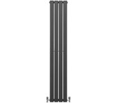 Radiadores de panel plano diseñador 1600x280mm gris antracita calefacción central calefactor horizontal montaje pared
