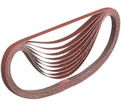 Banda de lijado multimaterial 9x533 mm makita grain 80 - 10 piezas - a-34469