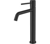 Valaz grifo de lavabo alto para pica monomando redondo negro mate - serie ebro