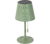 Lámpara de mesa de exterior verde con led recargable y solar de 3 pasos de regulación - ferre