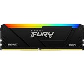 Memoria ram kingston fury beast rgb 8 gigabytes/ ddr4/ 3600mhz/ 1.35v/ cl17/ dimm