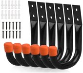 Ganchos de almacenamiento resistentes para garaje, montaje en pared universal, montaje en pared en forma de u, ganchos para colgar bicicletas, silla
