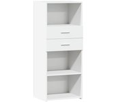 Aparador alto | aparador de comedor | armario de cocina madera de ingeniería blanco 50x42,5x124 cm cfw75742