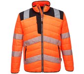 Chaqueta acolchada de a.v bicolor con cintas reflectantes forro interior de insulatex pw371