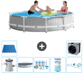 Paquete de piscina - intex - alrededor - 305x305x76 cm + accesorios a2058