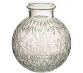 Jarrón de vidrio transparente en forma de bola l24*l24*h27cm