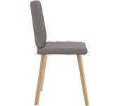 Pack 4 uds sillas de comedor | silla de cocina tela taupe cfw83062