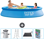 Paquete de piscina - intex - alrededor - 305x305x61 cm + accesorios cb112