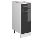 Vicco mueble bajo de cocina r-line, antracita alto brillo, 30 cm sin encimera