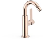 Tres 21122401op project-tres grifo monomando con maneta lateral para bidé oro rosa 24k