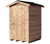 Caseta de jardín therma de madera tratada de 19 mm con suelo y techo resistentes
