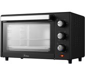 Horno eléctrico con ventilador y temporizador, seis funciones de cocción, 1600 w, color negro, ardes ar6231b