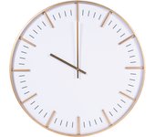 H&h reloj de pared de metal dorado 60x4 cm