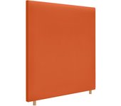 Dhome cabecero de polipiel liso hasta el suelo 110x120cm camas 105 - naranja