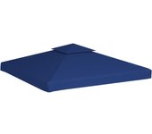 Cubierta de repuesto de cenador 310 g/m² azul oscuro 3x3 m cfw89395