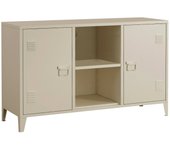 Aparador friddi, bufé de salón, aparador de salón, despensa de cocina, 120x40 h73 cm, crema