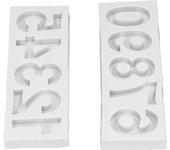 Molde de silicona para dulces con números del 0 al 9, para decorar cupcakes, galletas, chocolate y velas