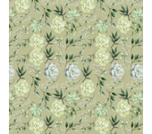 Papel pintado floral suculentas verde