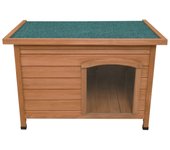 Caseta pequeña perros mascotas perrera de madera impermeable refugio canino perruno interior exterior 86x58x63cm tapa