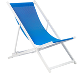 Beliani hamaca plegable locri ii metal azul