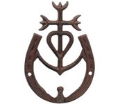 Origen home decor percha gamarga jardin | adorno pared jardín negro - 18x13x3cm