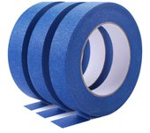 3 rollos de cinta de carrocero azul, cinta de dibujo, especial 3d, manualidades 25 mm x 50 m