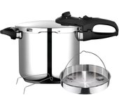 Olla a presión 7,5 litros, inducción, express super rápida, acero inox. 18/10, todas cocinas, fagor, plata, duo 8