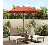 Maison exclusive - sombrilla de jardín con palo de aluminio terracota 270 cm