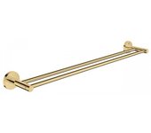 Grohe essentials toallero metálico doble con fijaciones ocultas, cool sunrise (40802gl1)